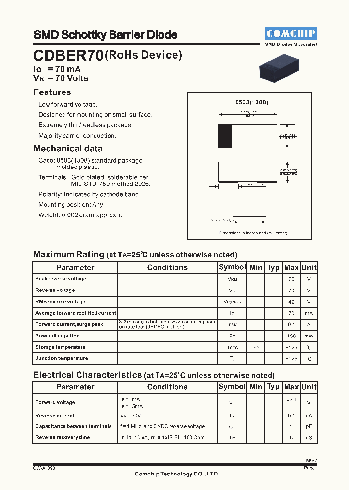 CDBER70_5012048.PDF Datasheet