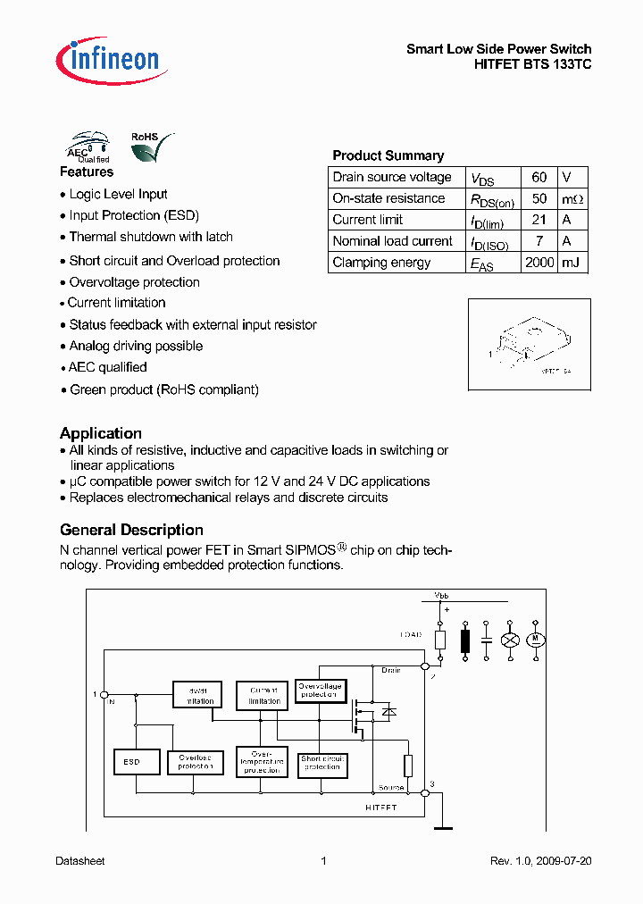 BTS133TC_5012671.PDF Datasheet