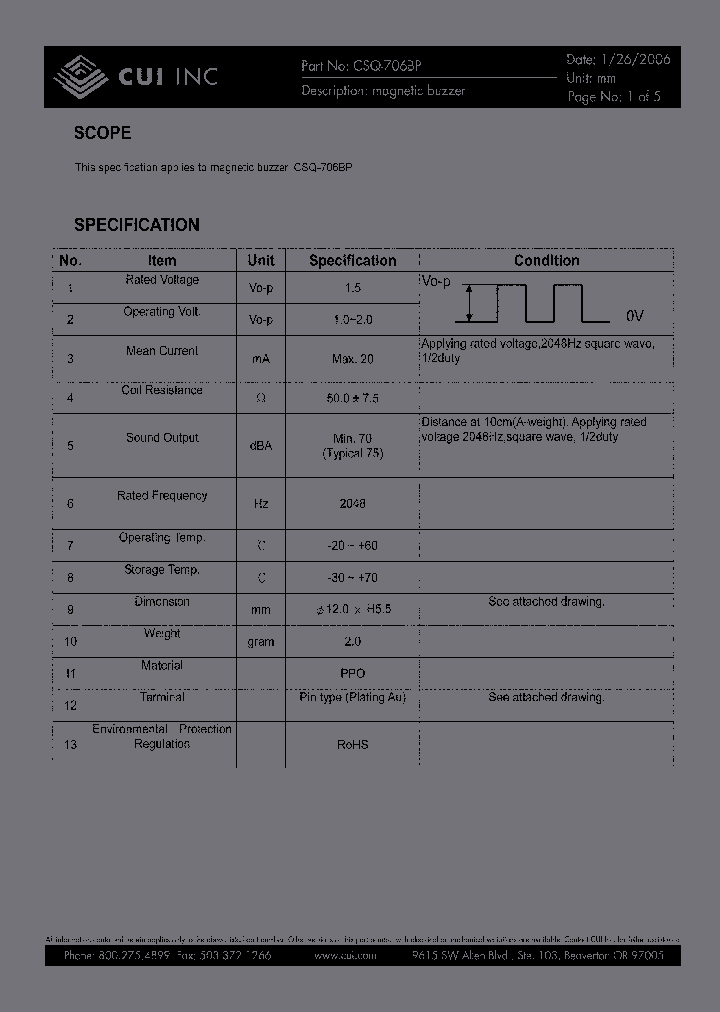 CSQ-706BP_5012747.PDF Datasheet