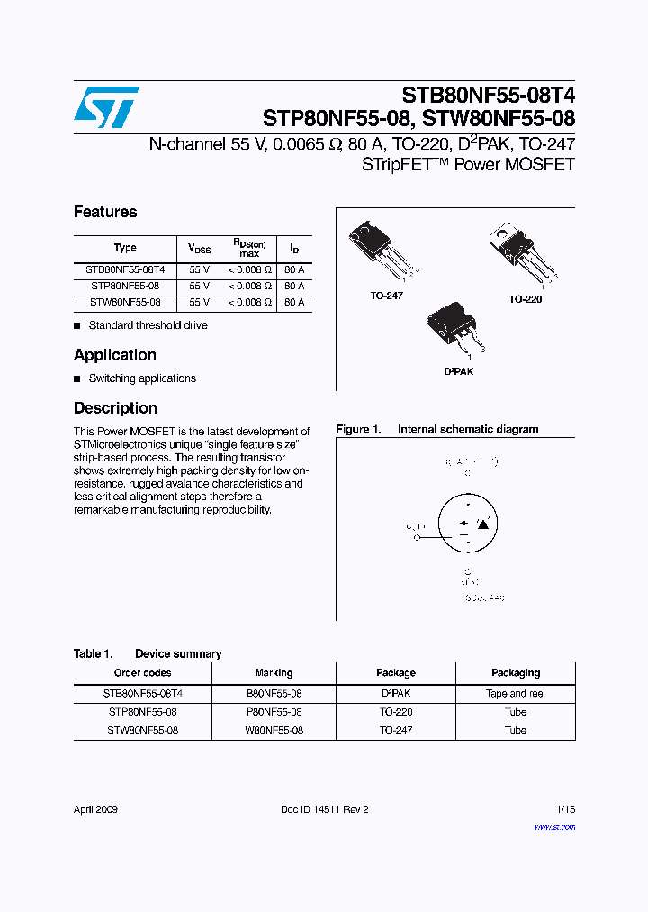 STB80NF55-08T4_5013327.PDF Datasheet