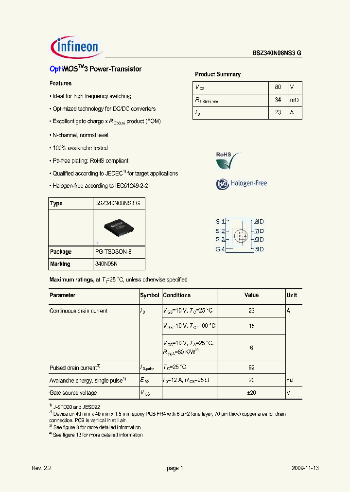 BSZ340N08NS3G_5013374.PDF Datasheet