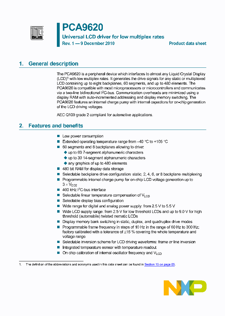 PCA9620_5014303.PDF Datasheet