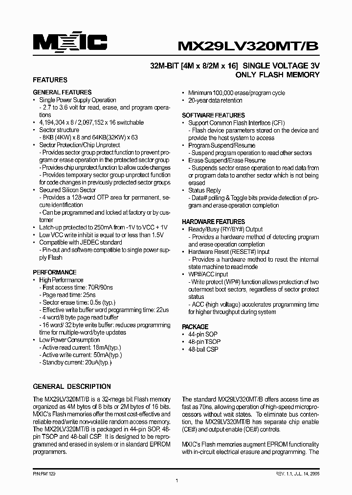 MX29LV320MTTC-70Q_5014404.PDF Datasheet