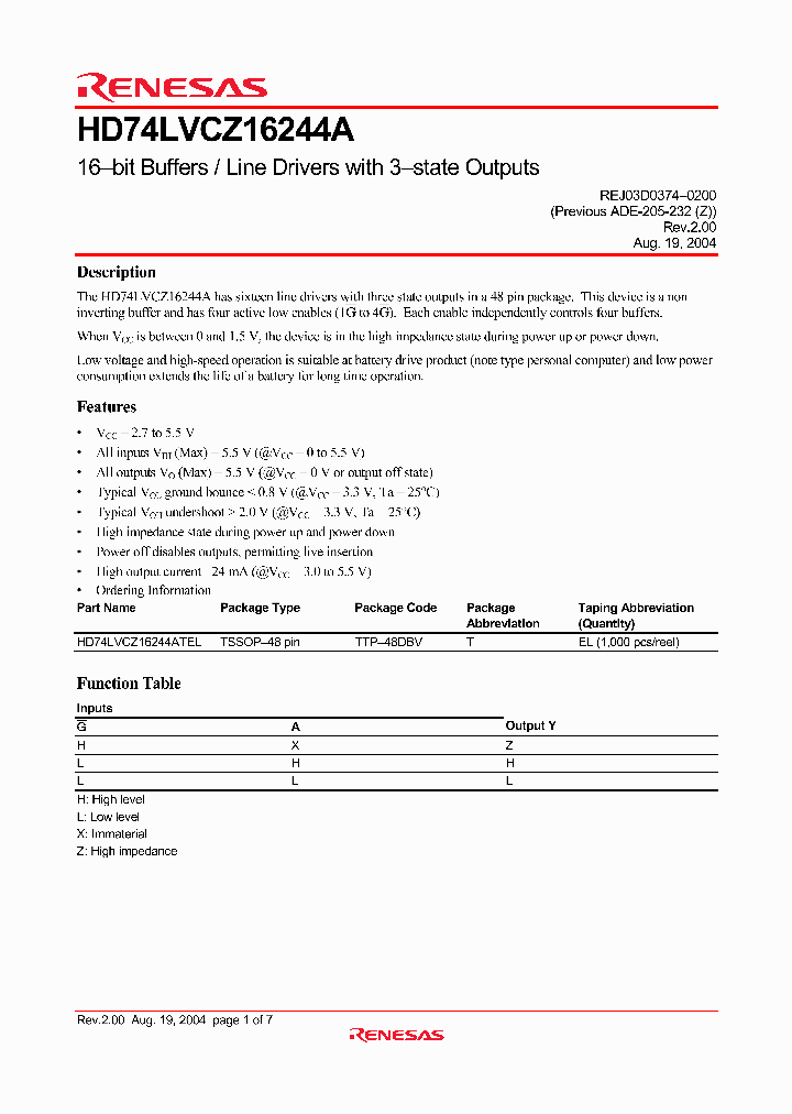 HD74LVCZ16244ATEL_5014788.PDF Datasheet
