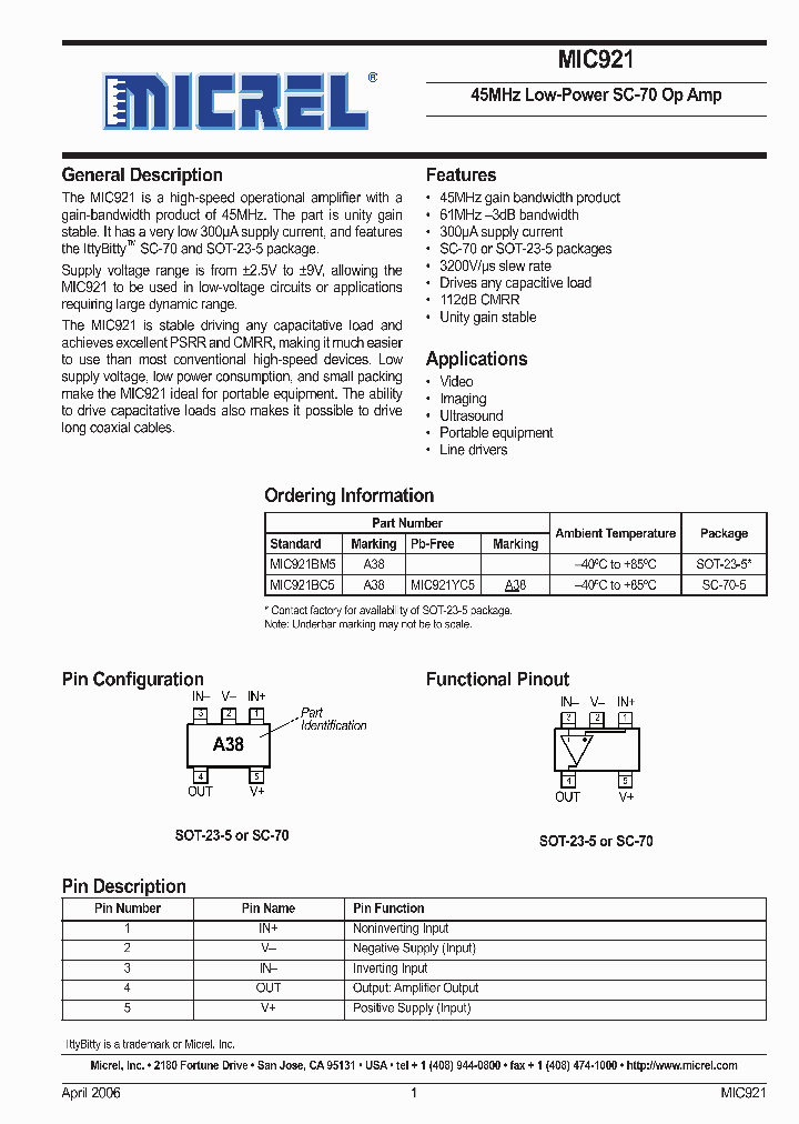 MIC921BC5_5014926.PDF Datasheet