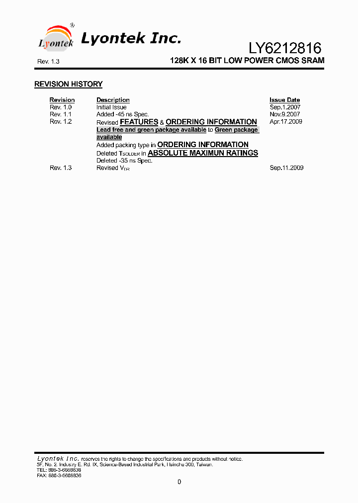 LY6212816_5015325.PDF Datasheet