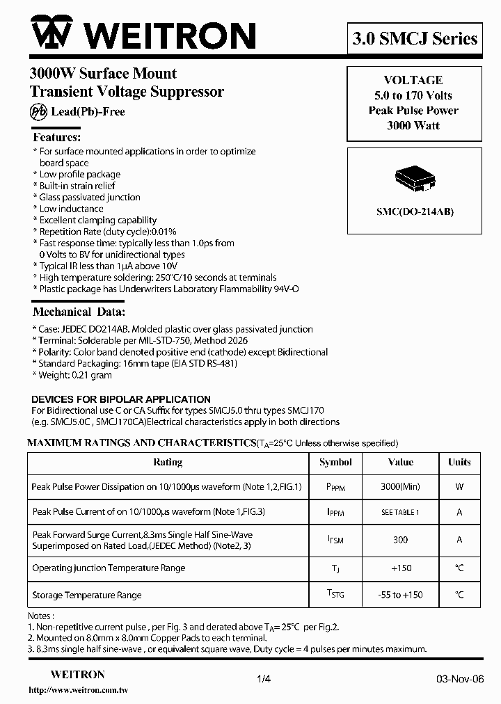 30SMCJ60A_5015387.PDF Datasheet