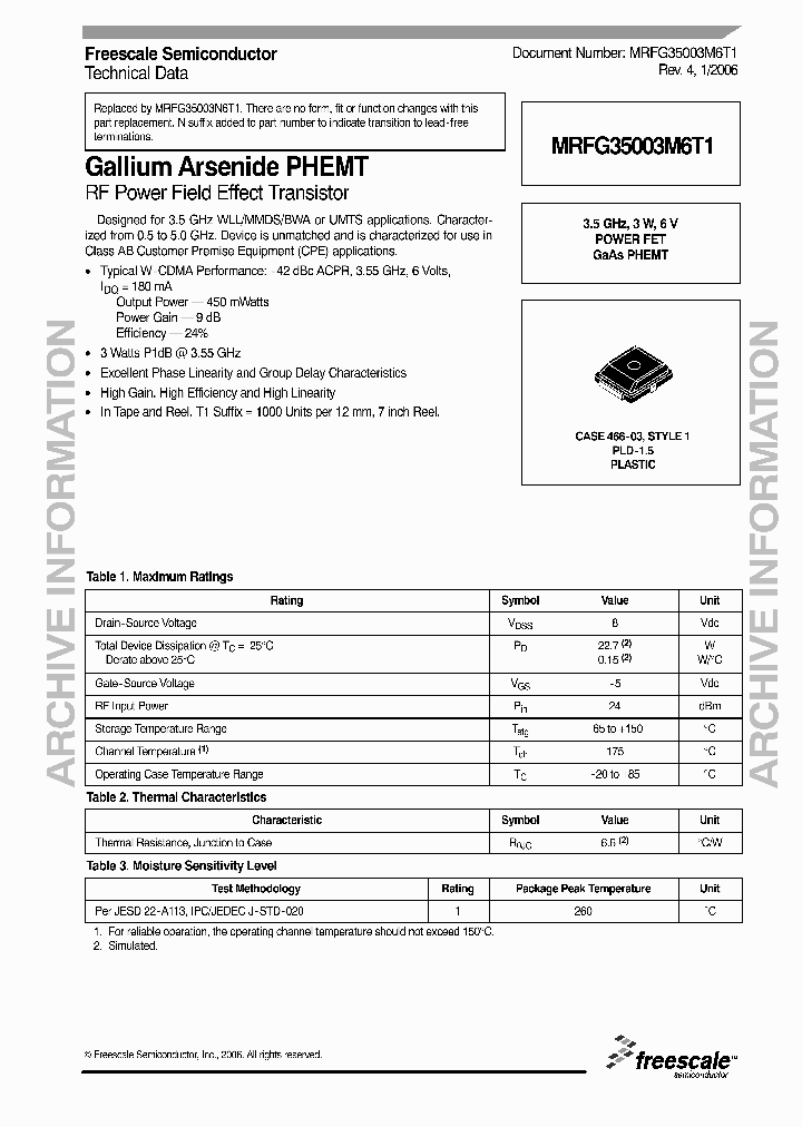 MRFG35003M6T1_5016136.PDF Datasheet