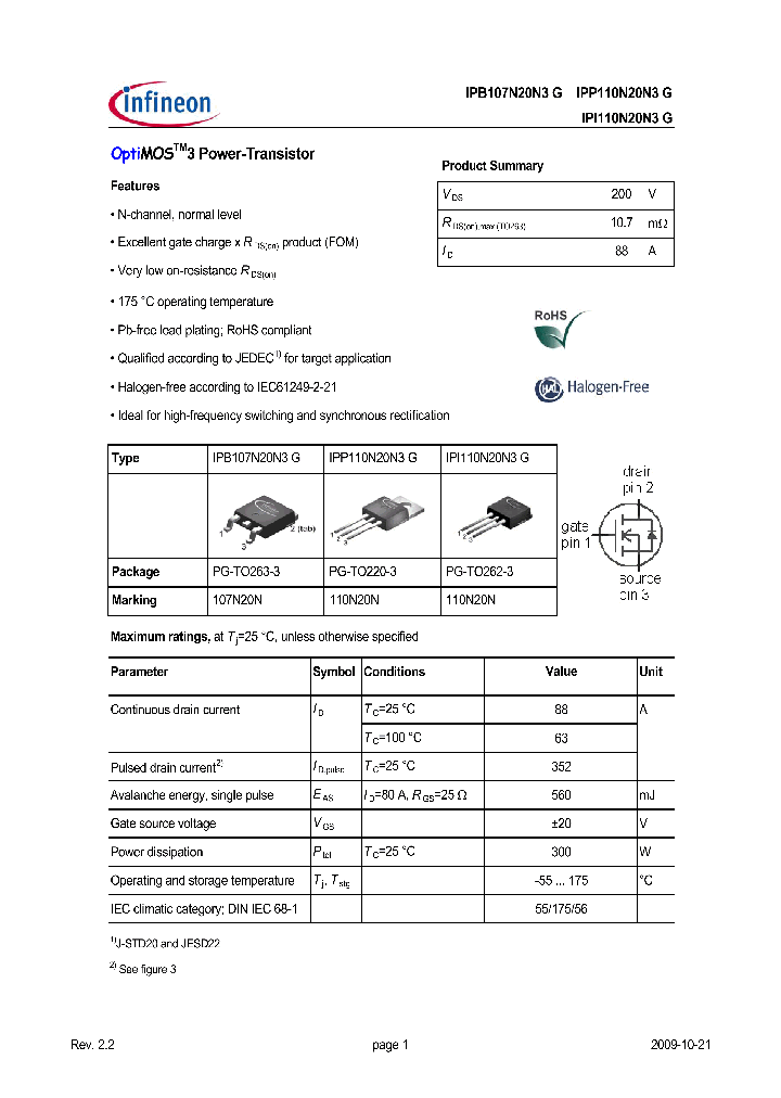 IPP110N20N3G_5016748.PDF Datasheet