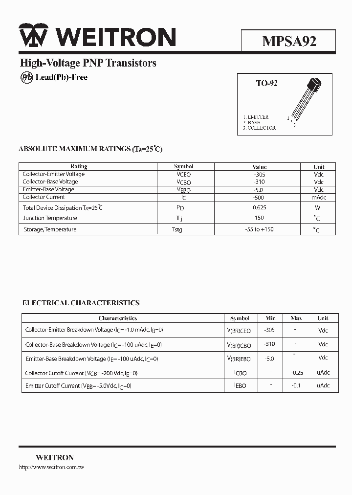 MPSA92_5017732.PDF Datasheet