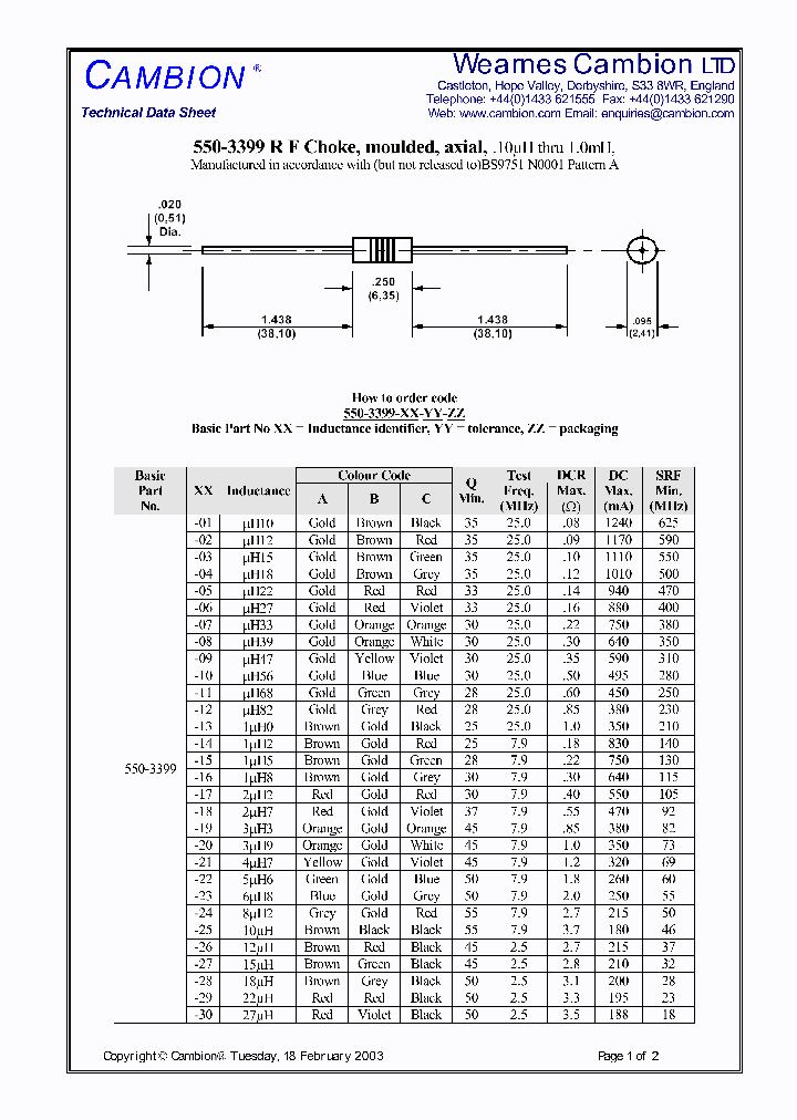550-3399_5017874.PDF Datasheet