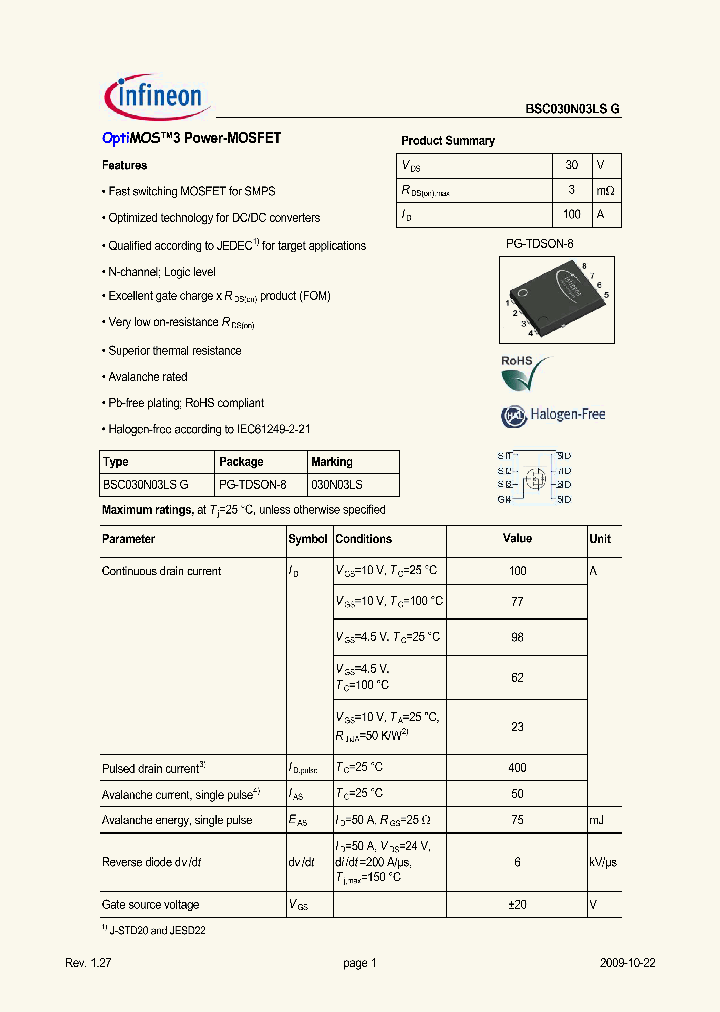 BSC030N03LSG_5017885.PDF Datasheet