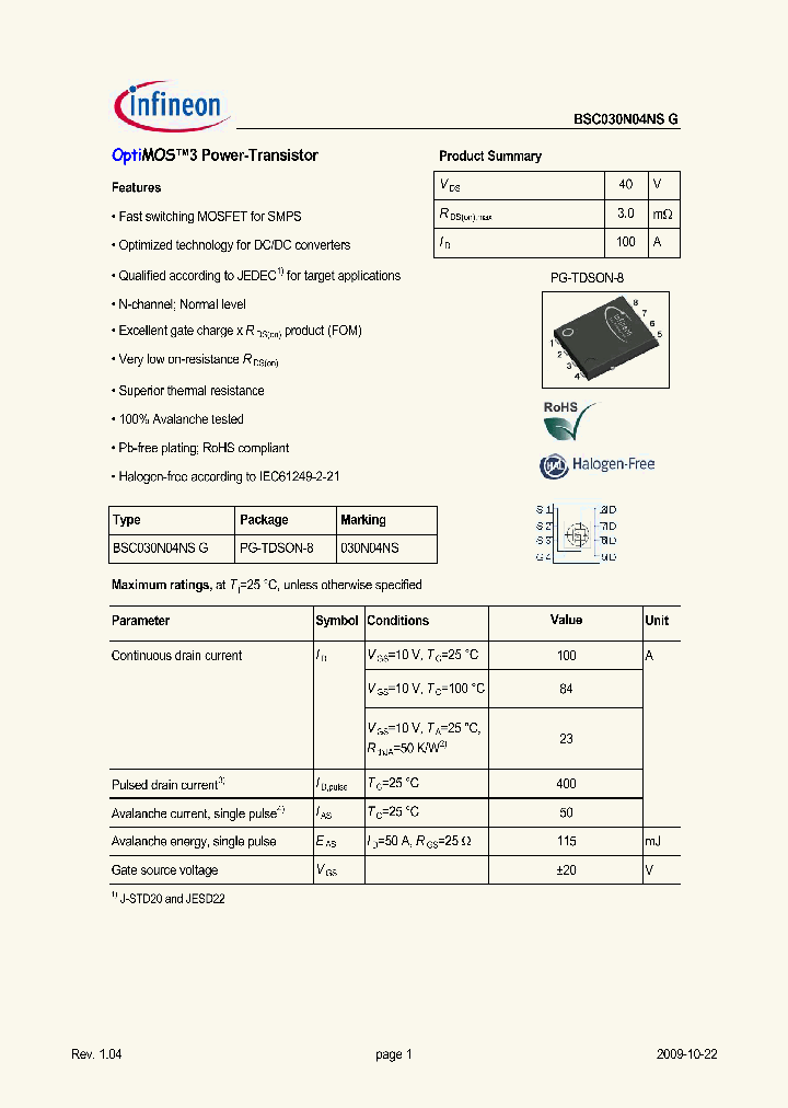 BSC030N04NSG_5017886.PDF Datasheet