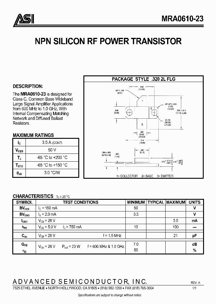 MRA0610-23_5018020.PDF Datasheet
