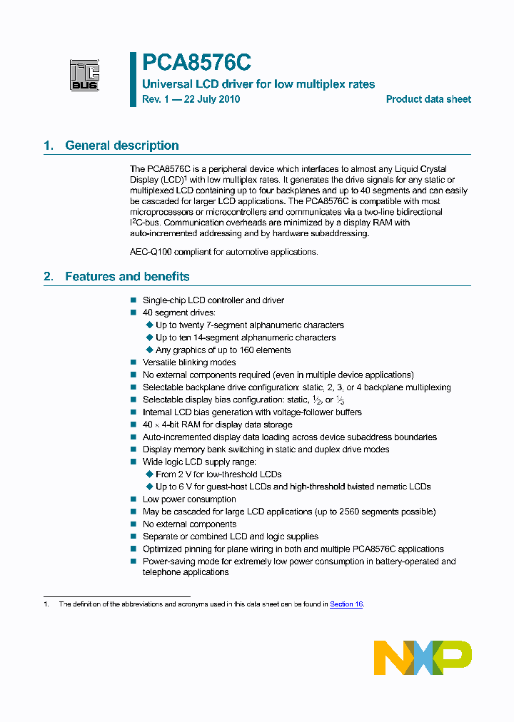 PCA8576C_5018617.PDF Datasheet