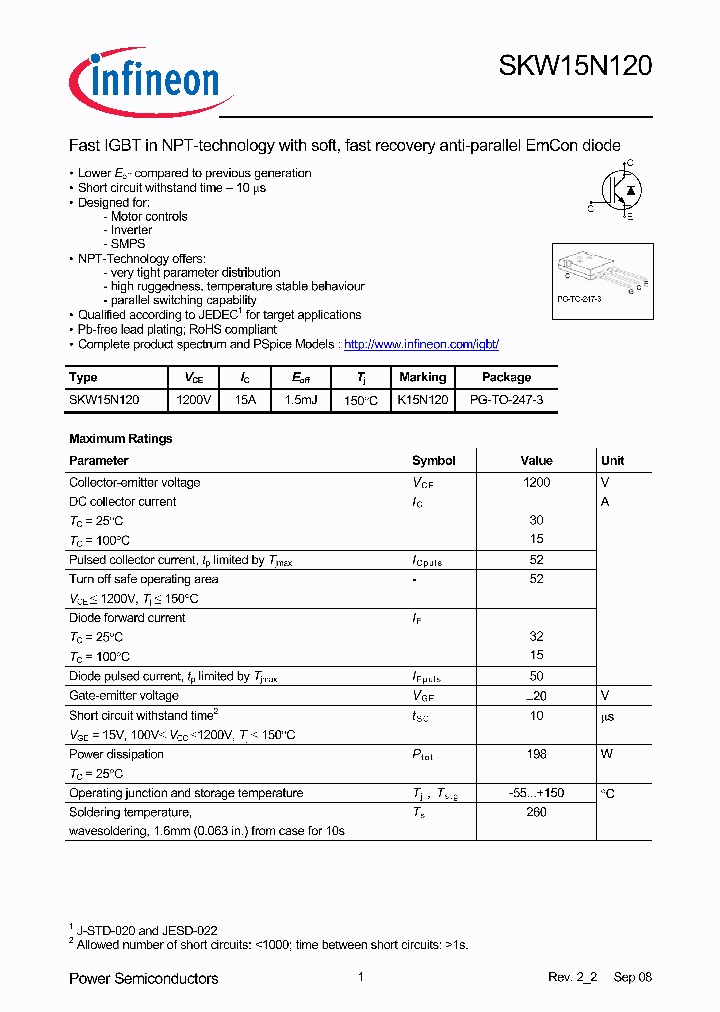SKW15N12008_5019035.PDF Datasheet