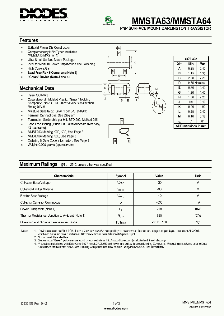 MMSTA64-7-F_5019314.PDF Datasheet