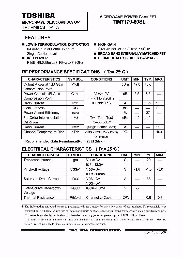 TIM7179-60SL_5019322.PDF Datasheet