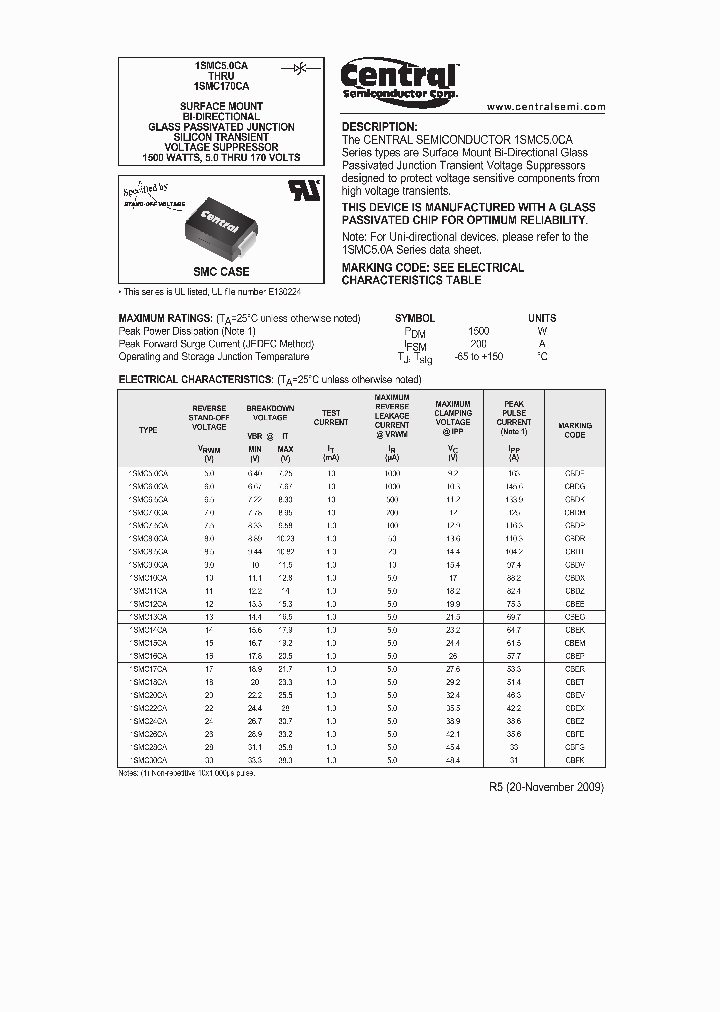 1SMC90CA_5019689.PDF Datasheet