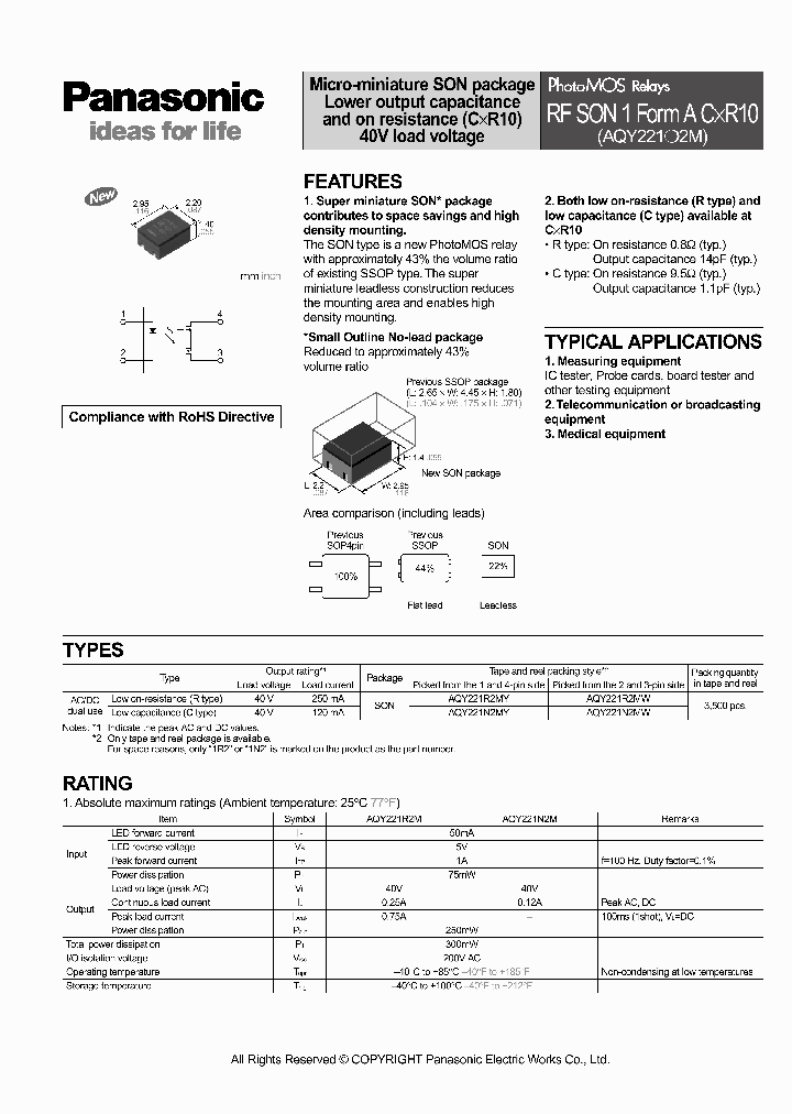 AQY221N2MW_5020512.PDF Datasheet