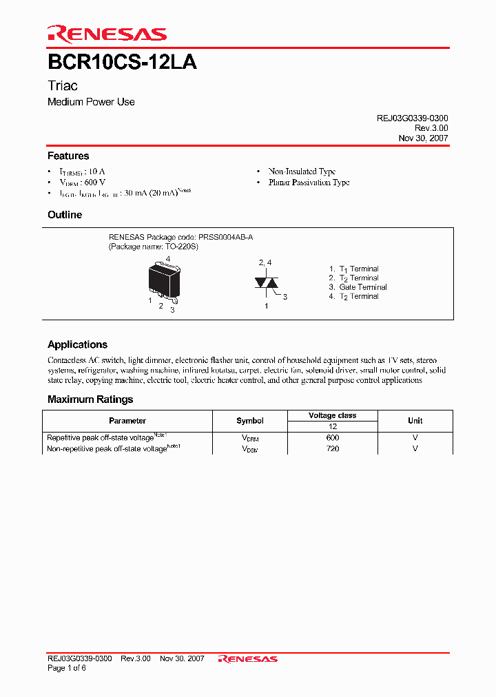 BCR10CS-12LA_5020604.PDF Datasheet