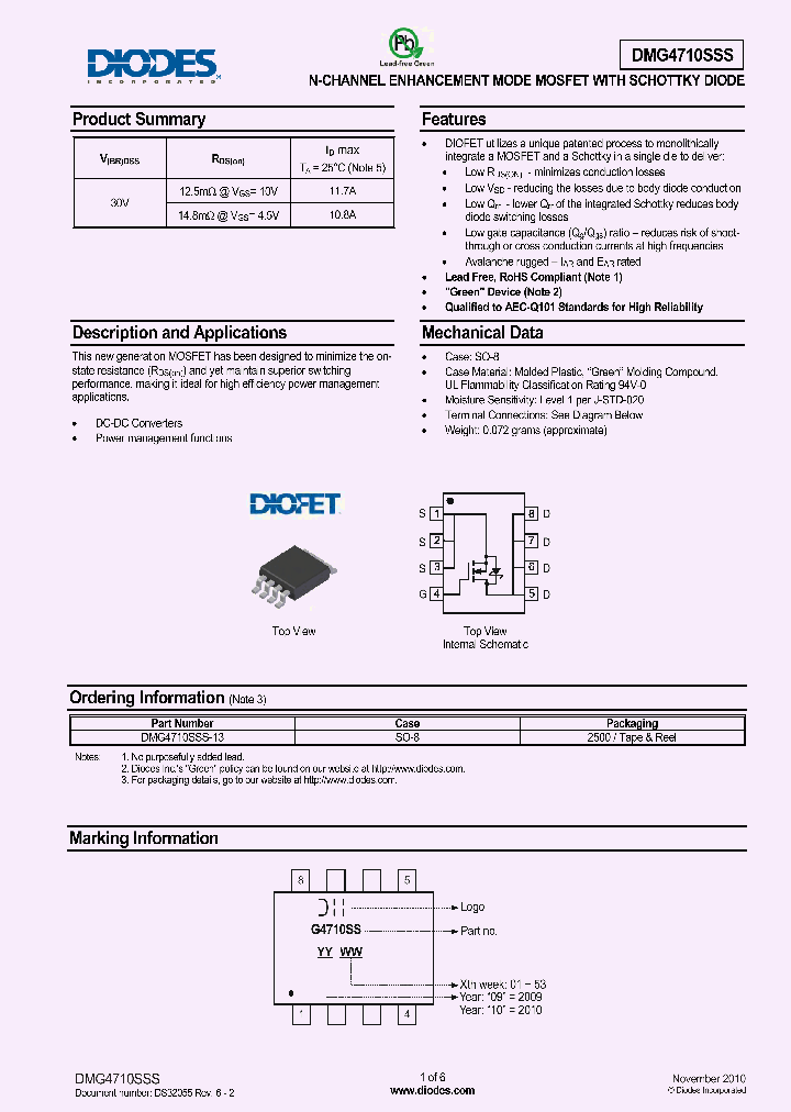 DMG4710SSS-13_5020879.PDF Datasheet