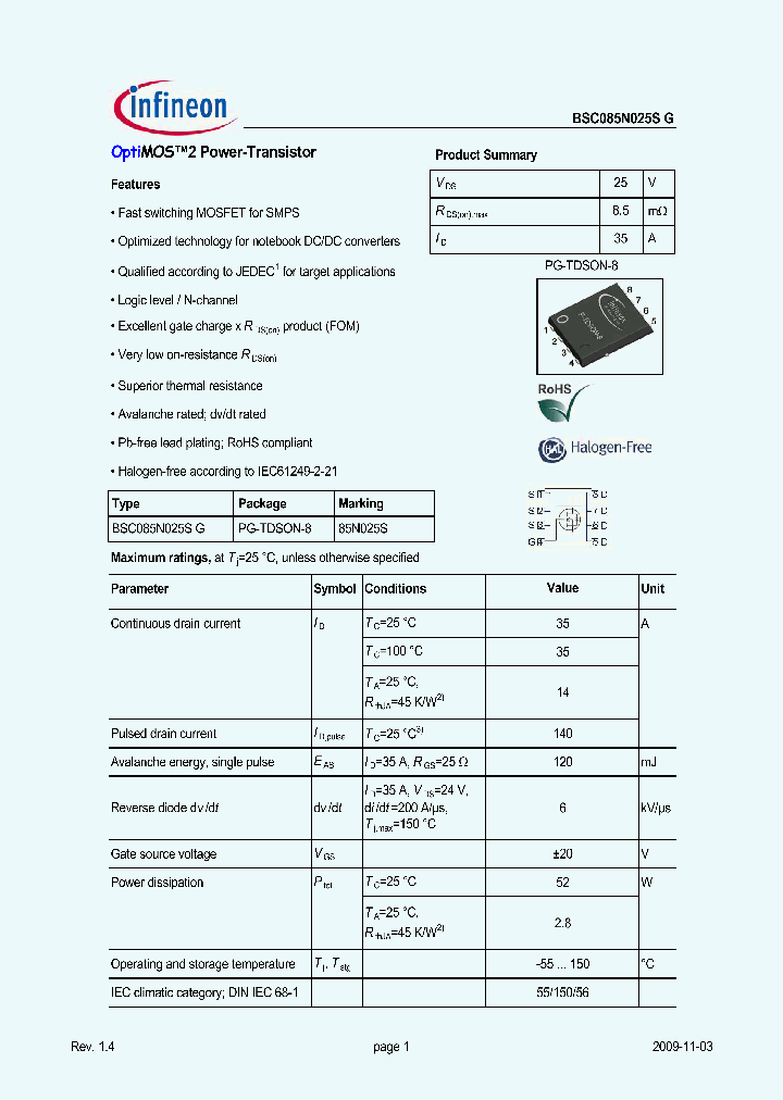 BSC085N025SG_5020939.PDF Datasheet