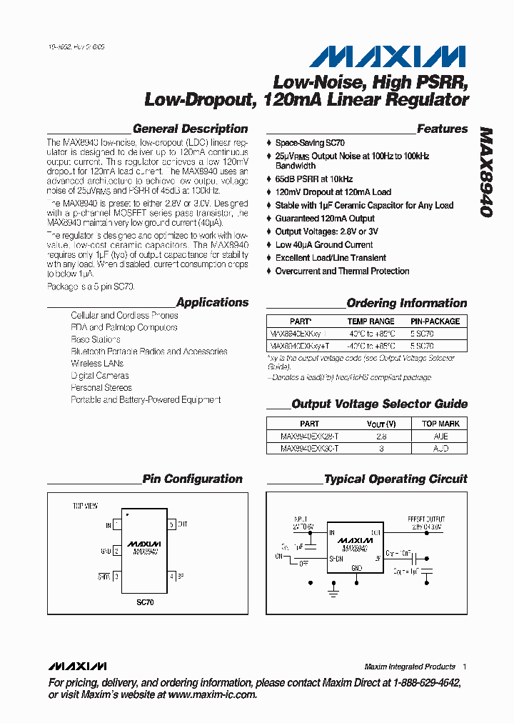 MAX8940EXKXYT_5021412.PDF Datasheet