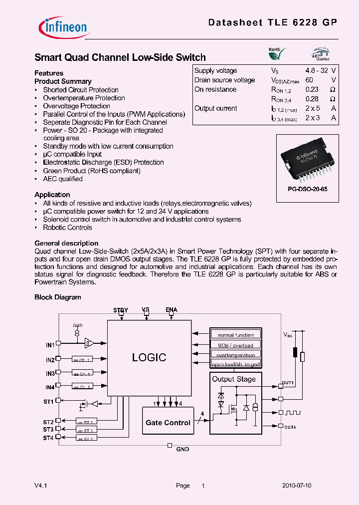 TLE6228GP10_5021417.PDF Datasheet
