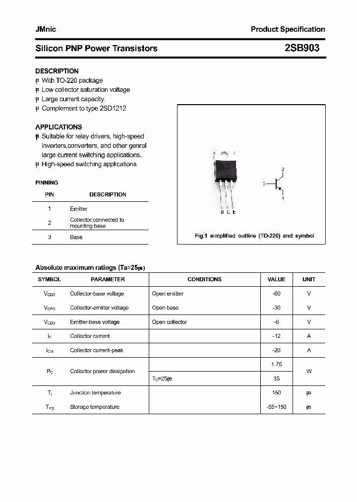 2SB903_5021597.PDF Datasheet