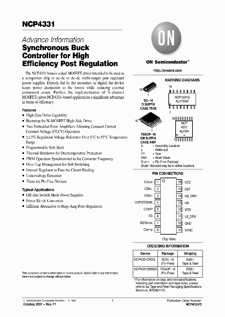 NCP4331_5022050.PDF Datasheet