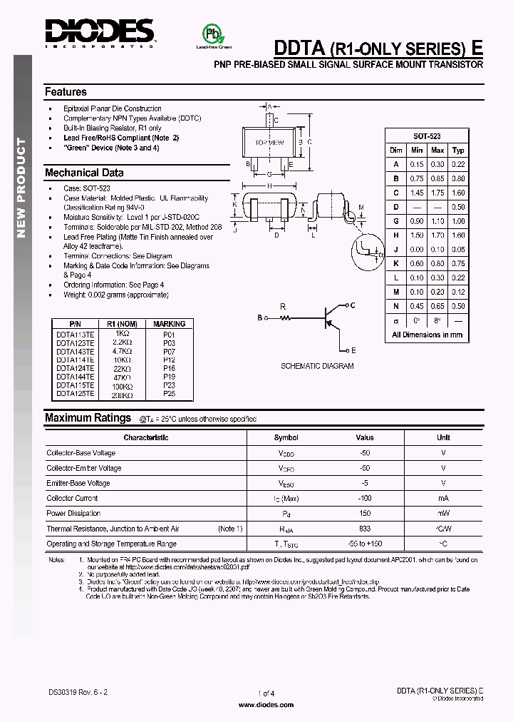 DDTA113TE_5023140.PDF Datasheet
