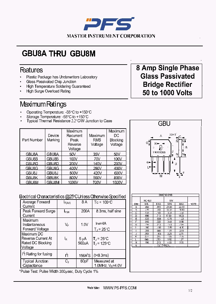 GBU8J_5024437.PDF Datasheet