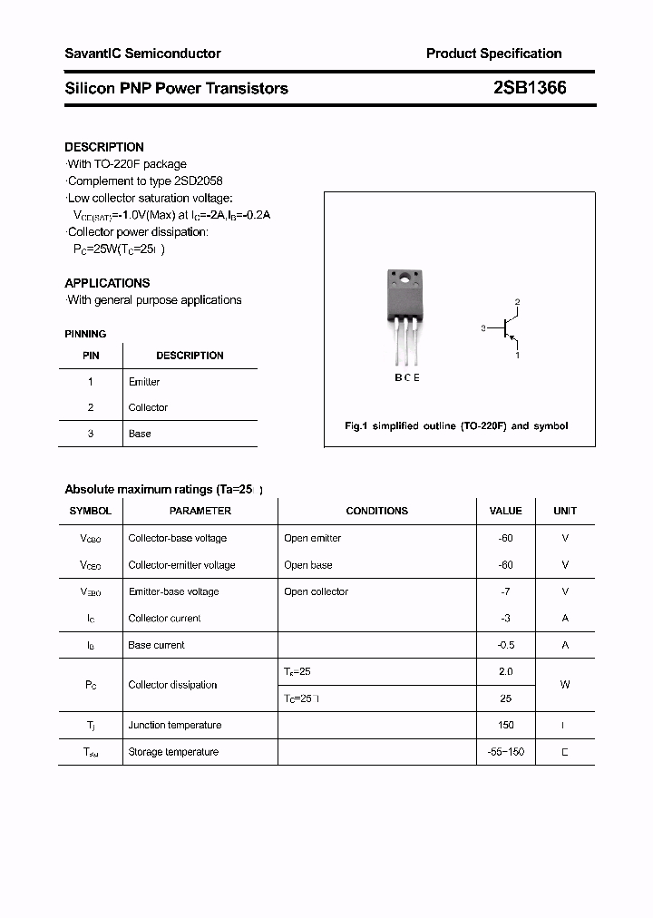2SB1366_5024661.PDF Datasheet