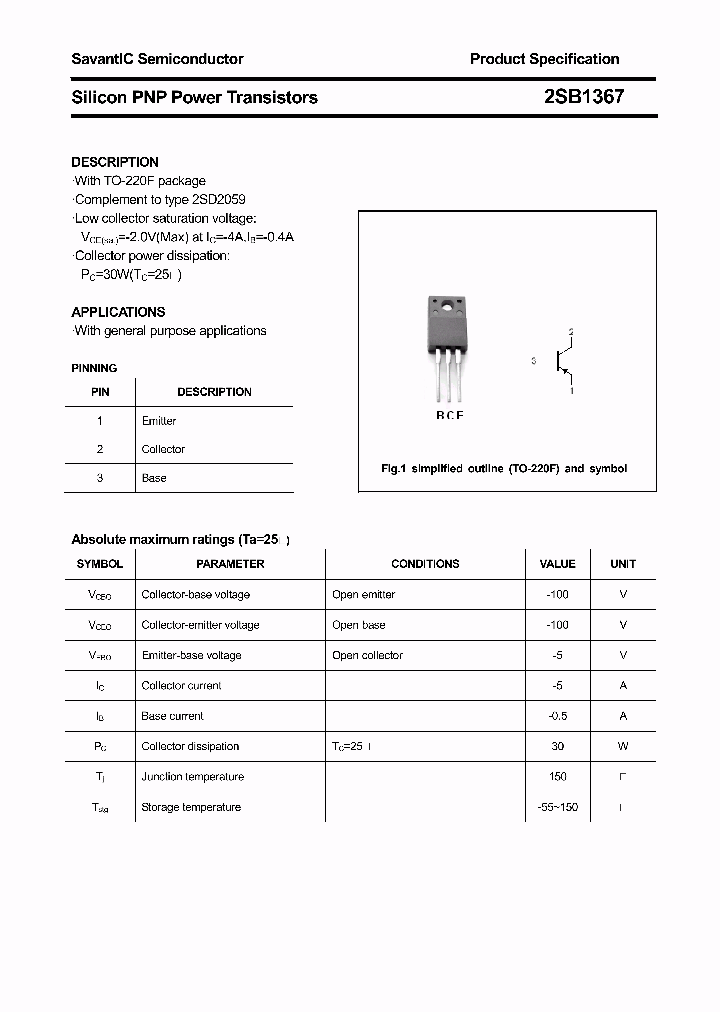 2SB1367_5024662.PDF Datasheet
