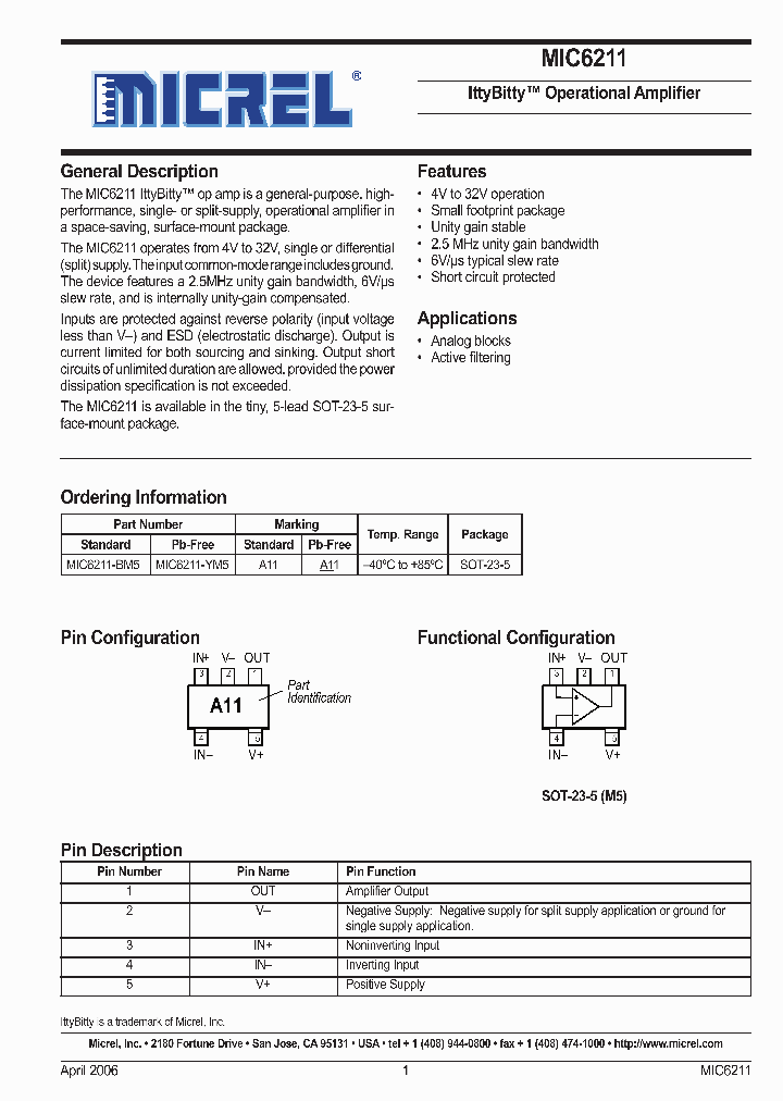 MIC6211-BM5_5024785.PDF Datasheet
