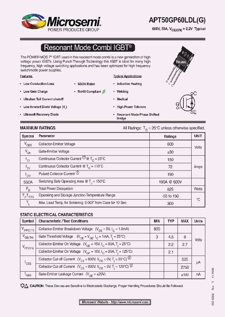 APT50GP60LDLG_5024925.PDF Datasheet