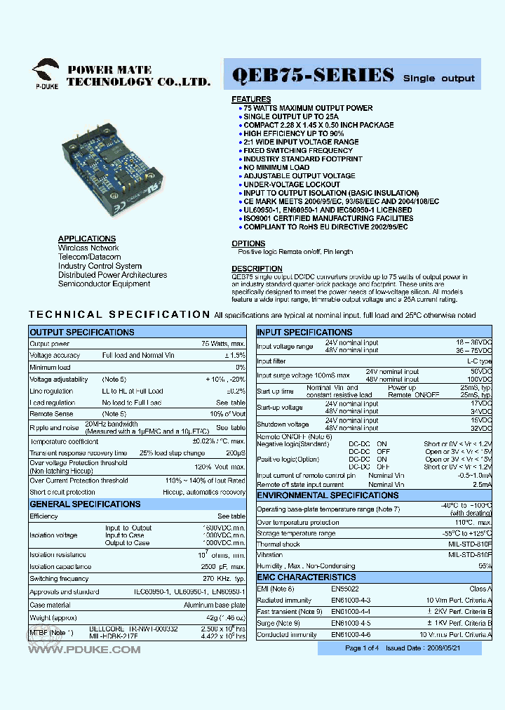 QEB75-48S05_5025221.PDF Datasheet