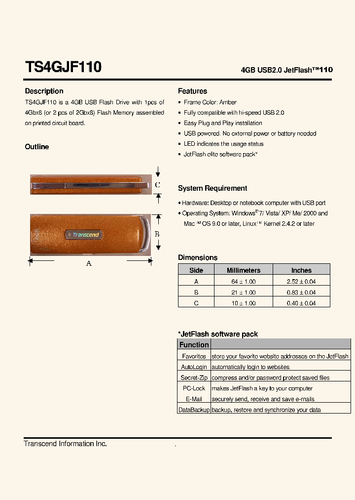 TS4GJF110_5025459.PDF Datasheet