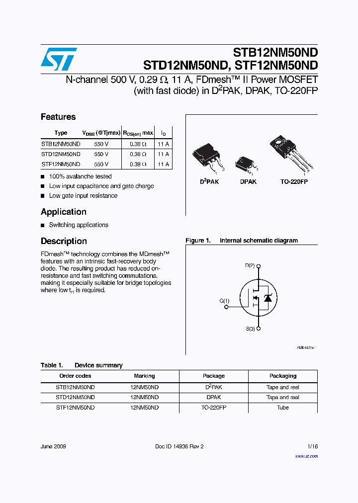 STB12NM50ND09_5026065.PDF Datasheet