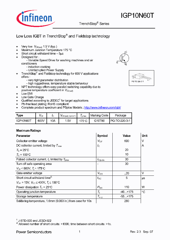 IGP10N60T07_5026710.PDF Datasheet