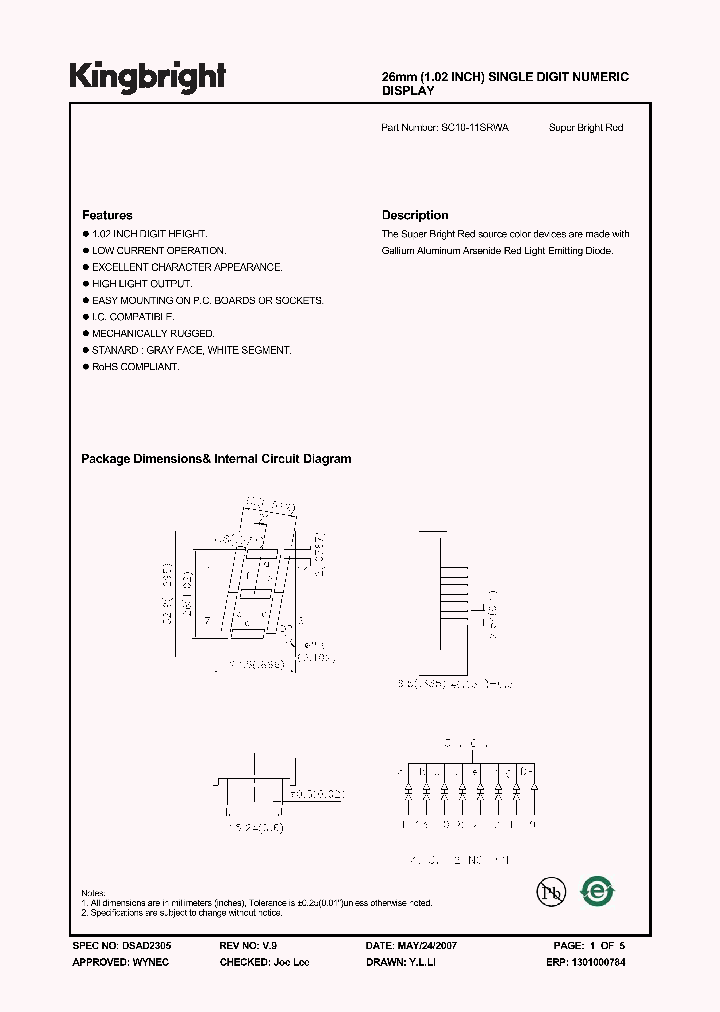 SC10-11SRWA_5027347.PDF Datasheet