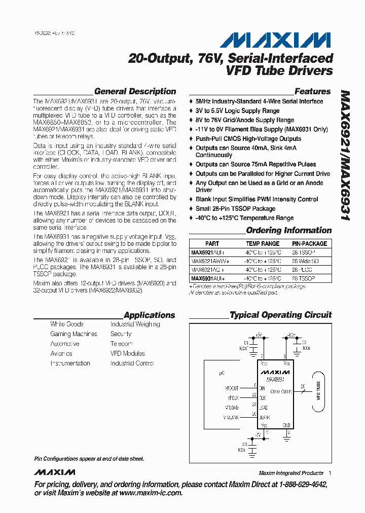 MAX692110_5027618.PDF Datasheet