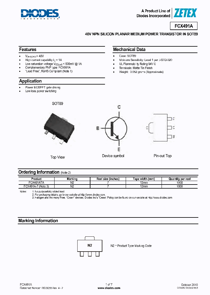 FCX491A_5028270.PDF Datasheet