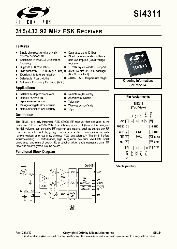 SI4311_5029043.PDF Datasheet