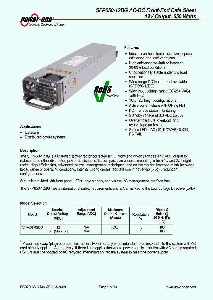 SFP650-12BG09_5029124.PDF Datasheet