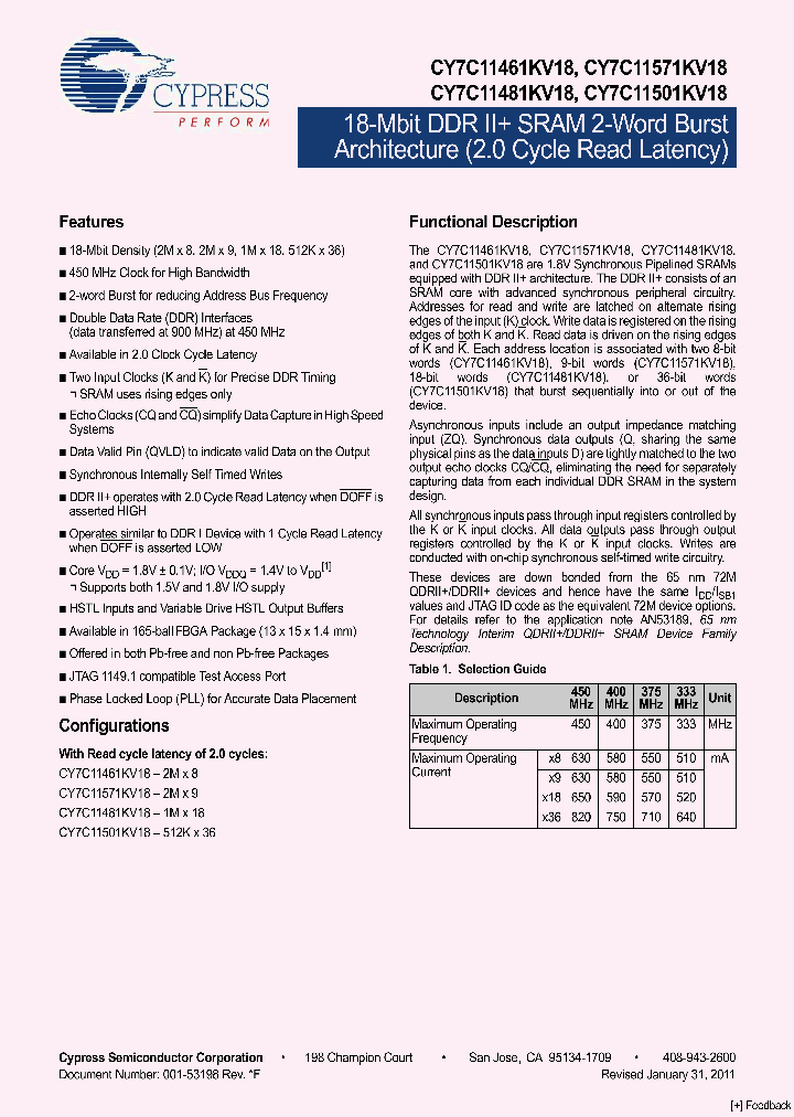 CY7C11501KV18_5030772.PDF Datasheet