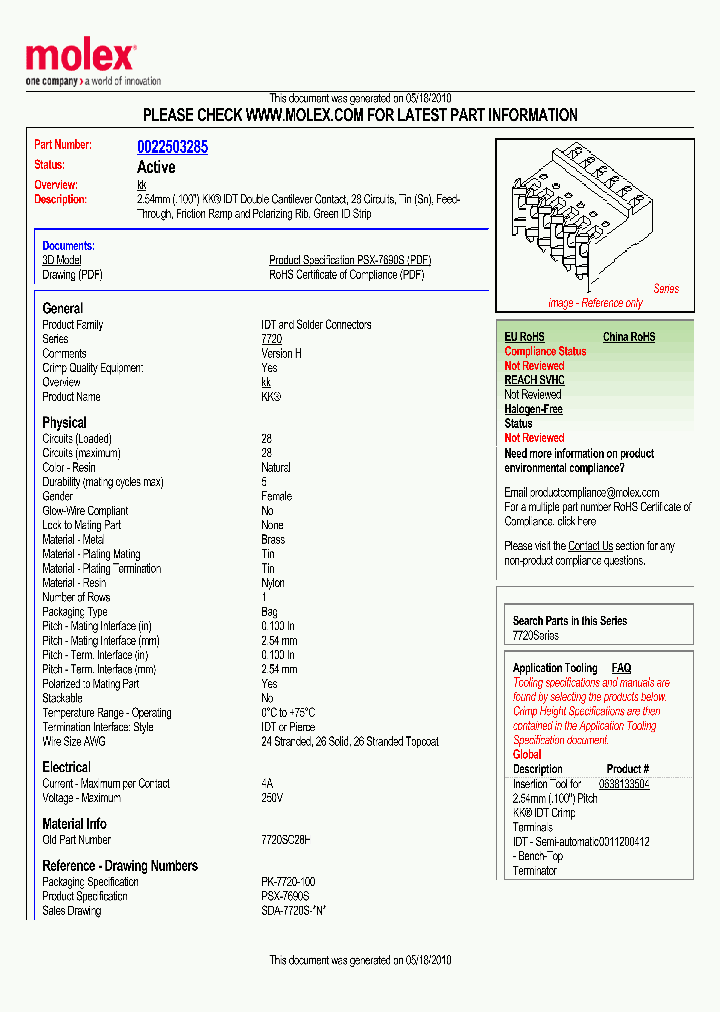 0022503285_5031166.PDF Datasheet