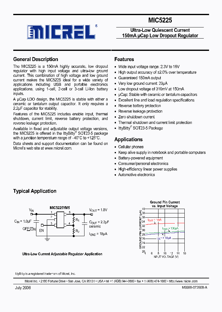 MIC5225-27YM5_5033051.PDF Datasheet