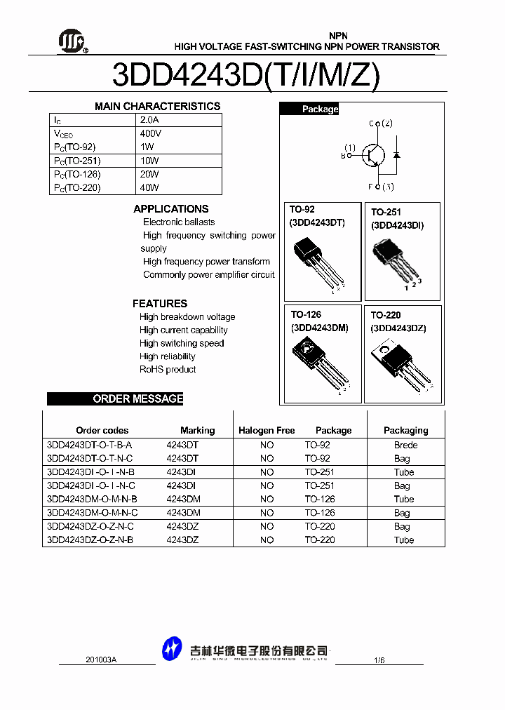 3DD4243DI-O-I-N-B_5033121.PDF Datasheet